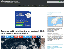 Tablet Screenshot of cazatormentas.com